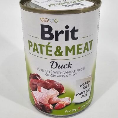 BRIT LATA PERRO PATE Y CARNE PATO 400 GR