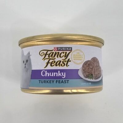 FANCY FEAST GATO LATA TROZOS PAVO 85 GR
