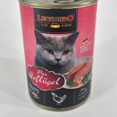 LEONARDO GATO LATA AVE 400 GR