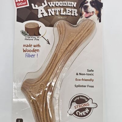 GIGWI WOODEN ANTLER L