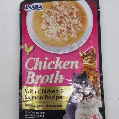 INABA CHICKEN BROTH CON POLLO Y SALMON 50 GR