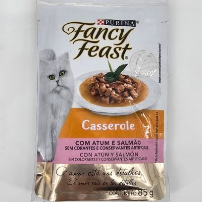 FANCY FEAST CASSEROLE CON ATUN Y SALMON 85 GR