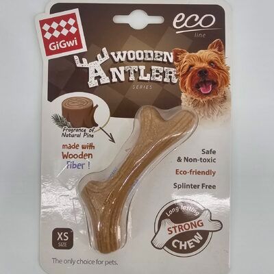 GIGWI WOODEN ANTLER XS
