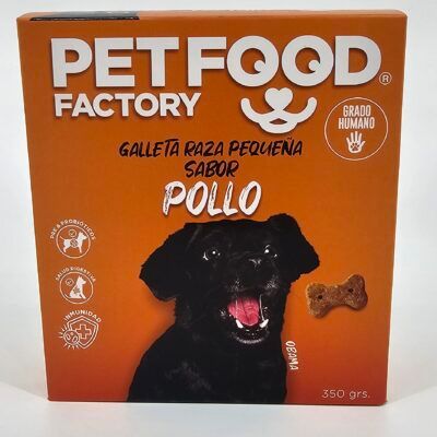 PETFOOD FACTORY GALLETA PERRO RAZA PEQUEÑA POLLO 350 GR
