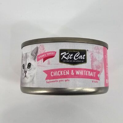 KIT CAT GATO LATA POLLO Y WHITEBAIT 70 GR