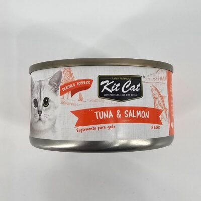 KIT CAT LATA GATO ATUN Y SALMON 70 GR