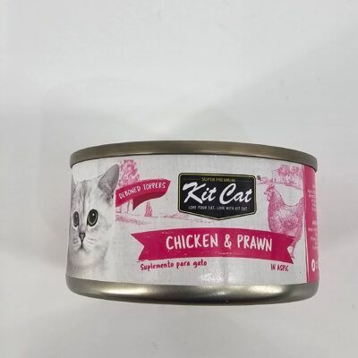 KIT CAT LATA GATO POLLO Y CAMARON 70 GR