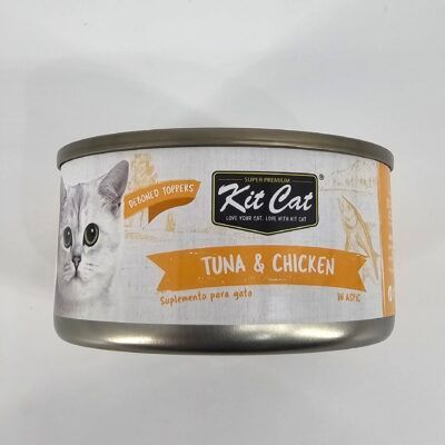 KIT CAT LATA GATO ATUN Y POLLO 70 GR