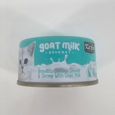 KIT CAT LATA GATO GOAT MILK GOURMET POLLO Y CAMARON 70 GR