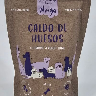 WINGA PERRO CALDO DE HUESOS 250 GR