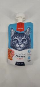 WANPY GATO SNACK POLLO Y ZANAHORIA 90 GR