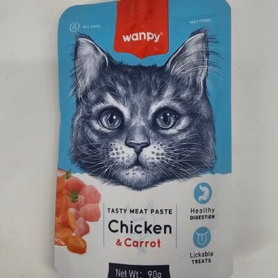 WANPY PERRO SNACK POLLO ZANAHORIA Y ARVEJAS 90 GR