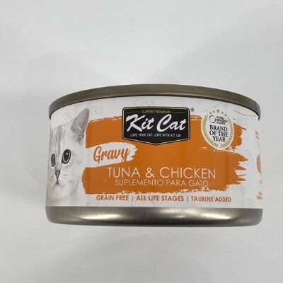 KIT CAT GATO LATA GRAVY ATUN Y POLLO 70 GR