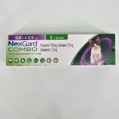 NEXGARD COMBO GATOS 0.8 - 2.5 KG