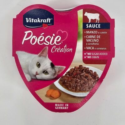 VITAKRAFT POESIE CREATION CARNE DE VACUNO Y ZANAHORIA 85 GR