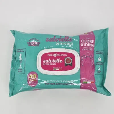 SALVIETTE DETERGENTI TOALLAS HUMEDAS CON CLORHEXIDINA X 40 (U)