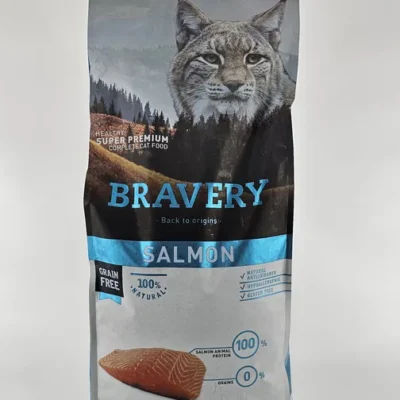 BRAVERY GATO SALMON ADULTO 7 KG