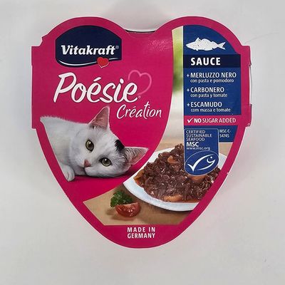 VITAKRAFT GATO LATA POESIE CREATION SAUCE PESCADOS 85 GR