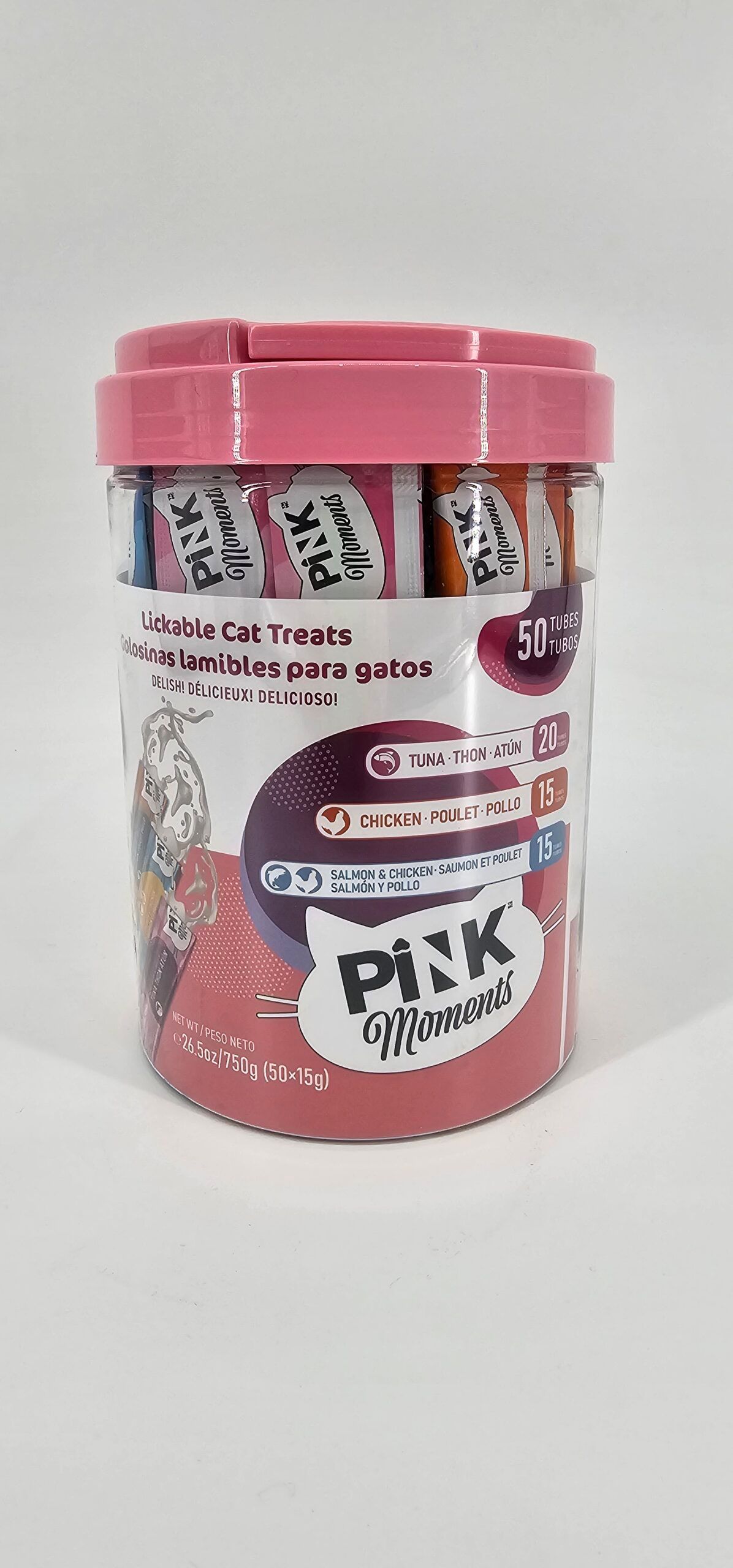 PINK MOMENTS GATOS SNACK LAMIBLE SURTIDO X 50 (U)