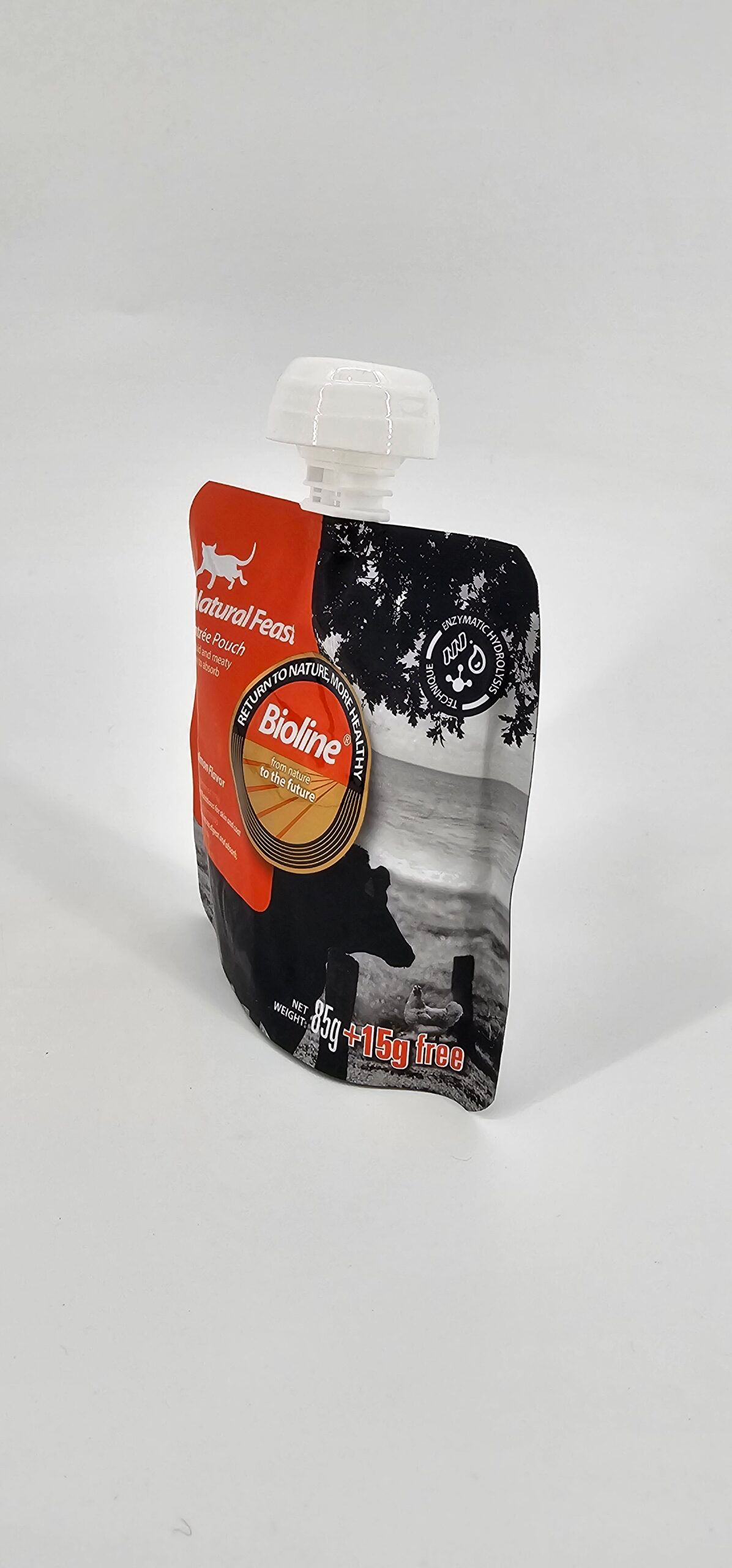 BIOLINE NATURAL FEAST GATOS SABOR SALMON 100 GR - Imagen 2