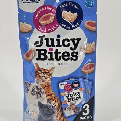 INABA JUICY BITES GATO POLLO Y ATUN X 3 (PACKS)