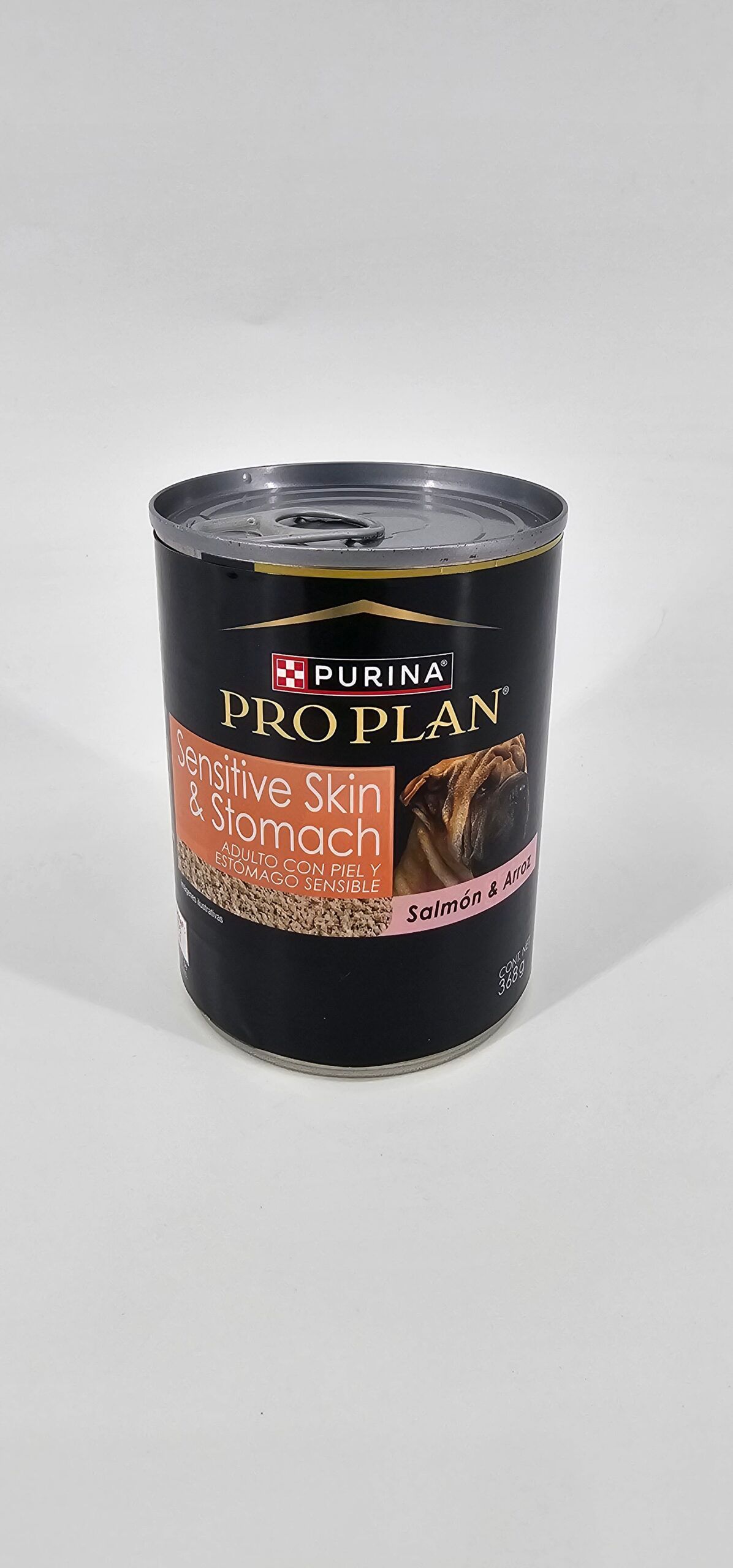 PRO PLAN PERRO LATA SENSITIVE SKIN & STOMACH SALMON Y ARROZ 368 GR