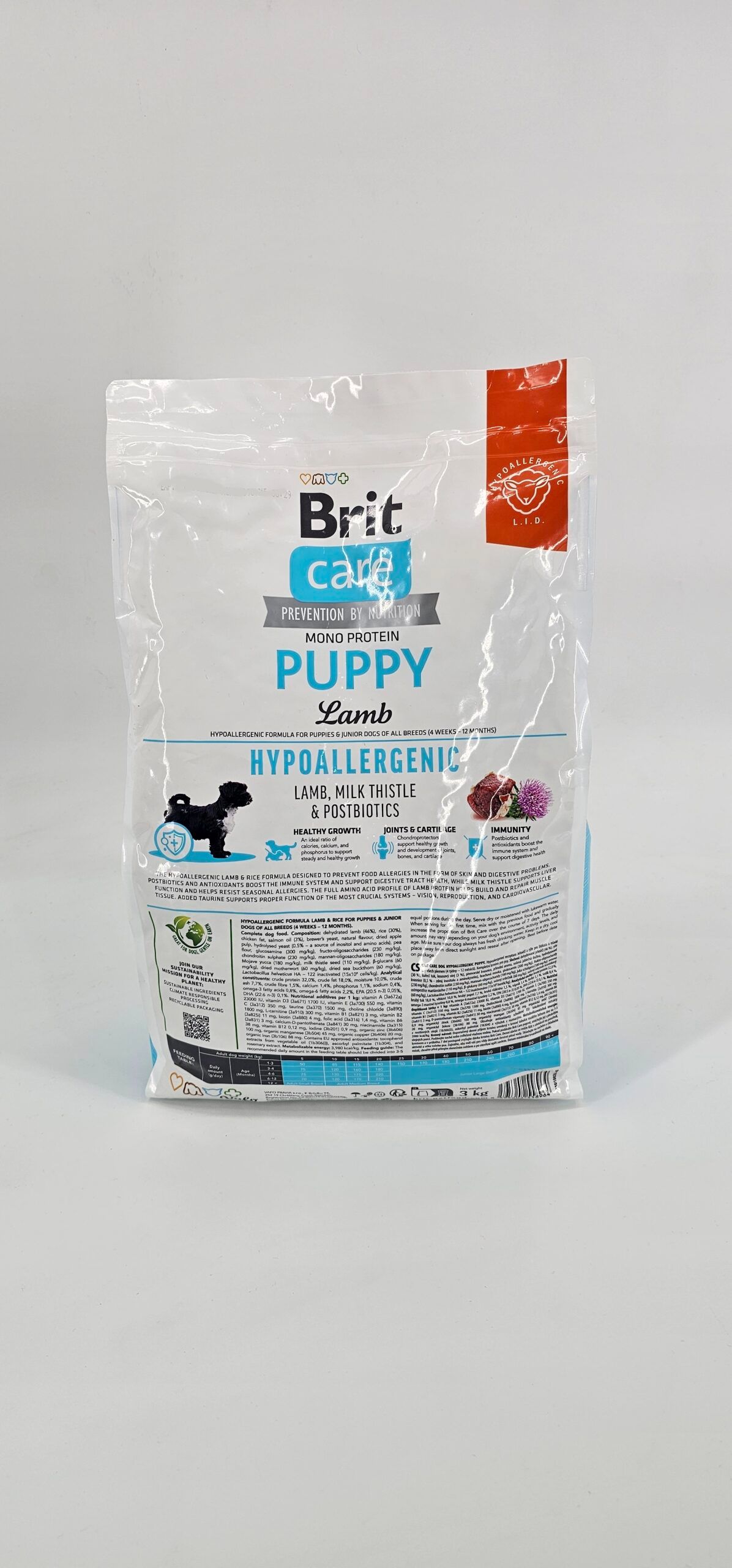 BRIT CARE PERRO PUPPY LAMB (MONO PROTEIN – HIPOALER) 3 KG - Imagen 2