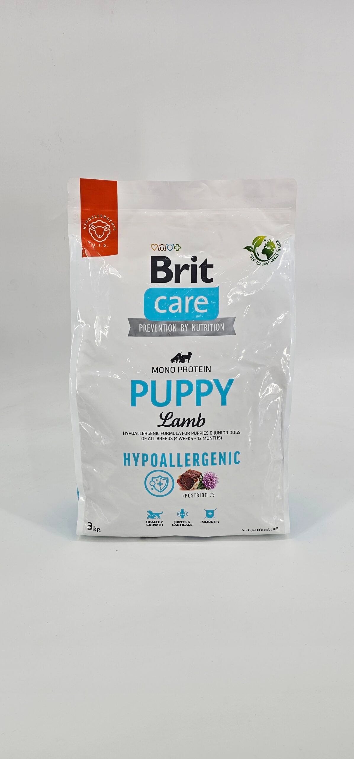BRIT CARE PERRO PUPPY LAMB (MONO PROTEIN – HIPOALER) 3 KG