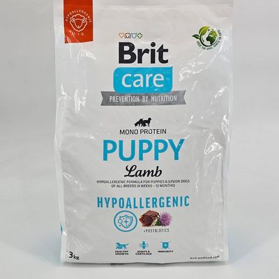 BRIT CARE PERRO PUPPY LAMB (MONO PROTEIN – HIPOALER) 3 KG