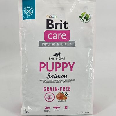 BRIT CARE PERRO PUPPY SALMON (SKIN & COAT – GRAIN FREE) 3 KG