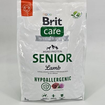 BRIT CARE PERRO SENIOR LAMB HYPOALLERGENIC 3 KG
