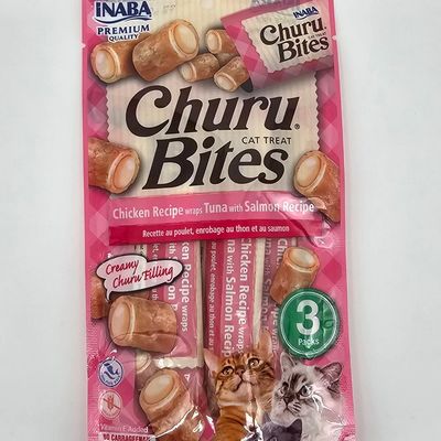 CHURU BITES GATO POLLO CON ATUN Y SALMON X 3 (PACKS)