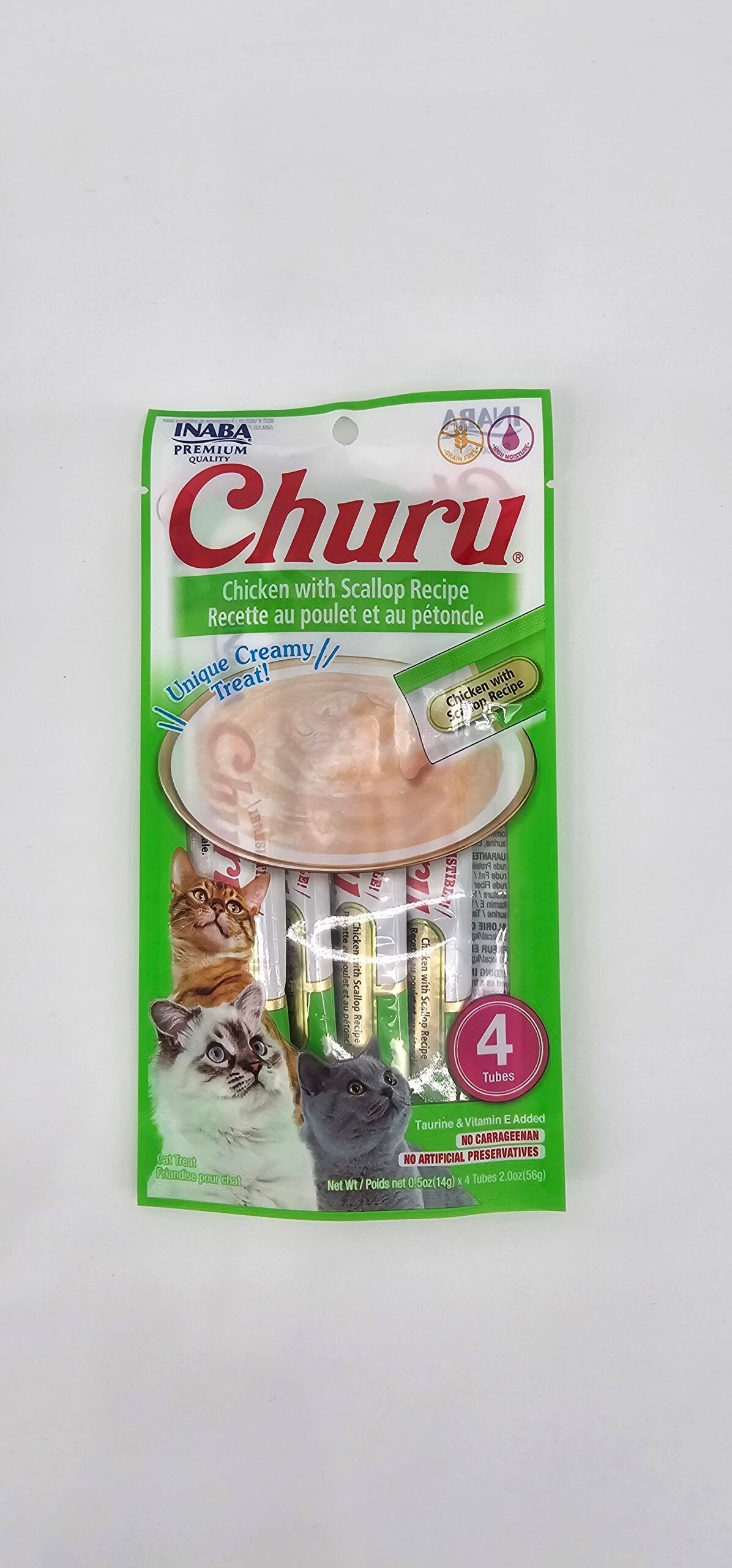 CHURU GATO POLLO CON OSTION 14 GR X 4 (U)
