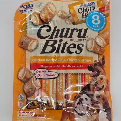CHURU BITES PERRO POLLO X 8 (U)