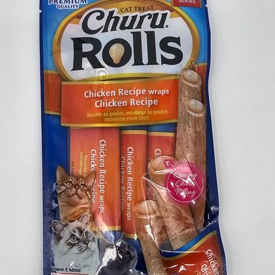 CHURU ROLLS GATO POLLO X 4 (U)