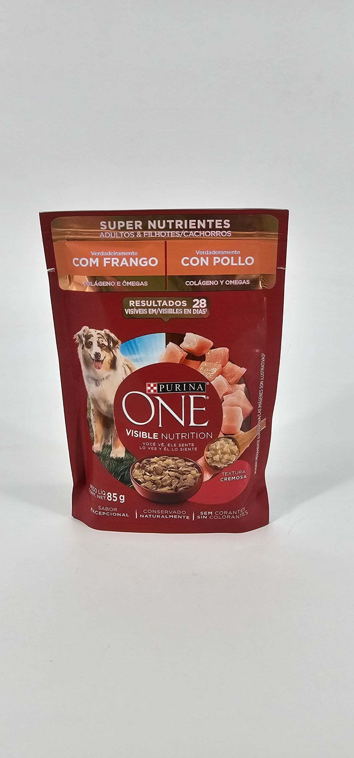 PURINA ONE PERRO VISIBLE NUTRITION SUPER NUTRIENTES POLLO 85 GR
