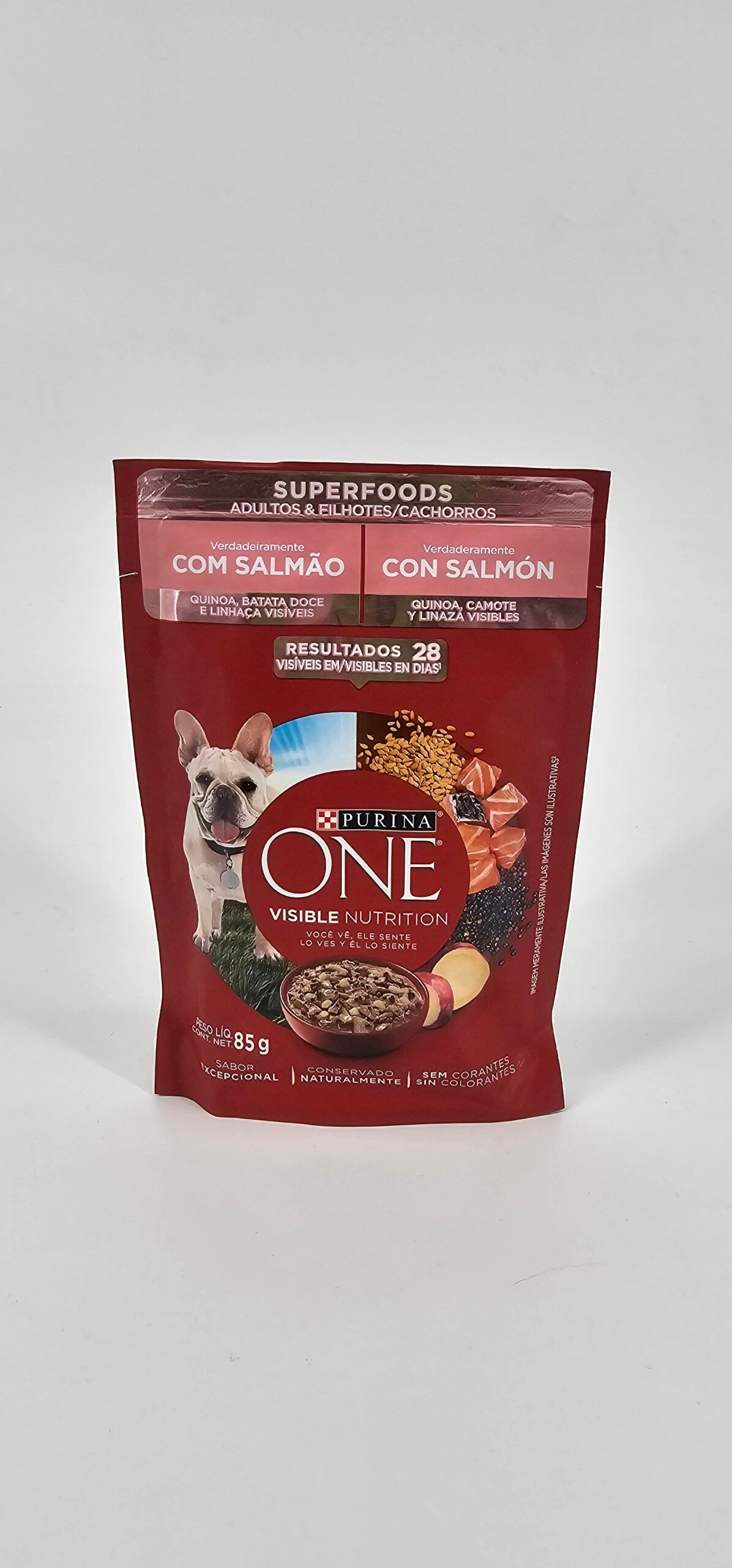 PURINA ONE PERRO VISIBLE NUTRITION SUPERFOODS SALMON 85 GR