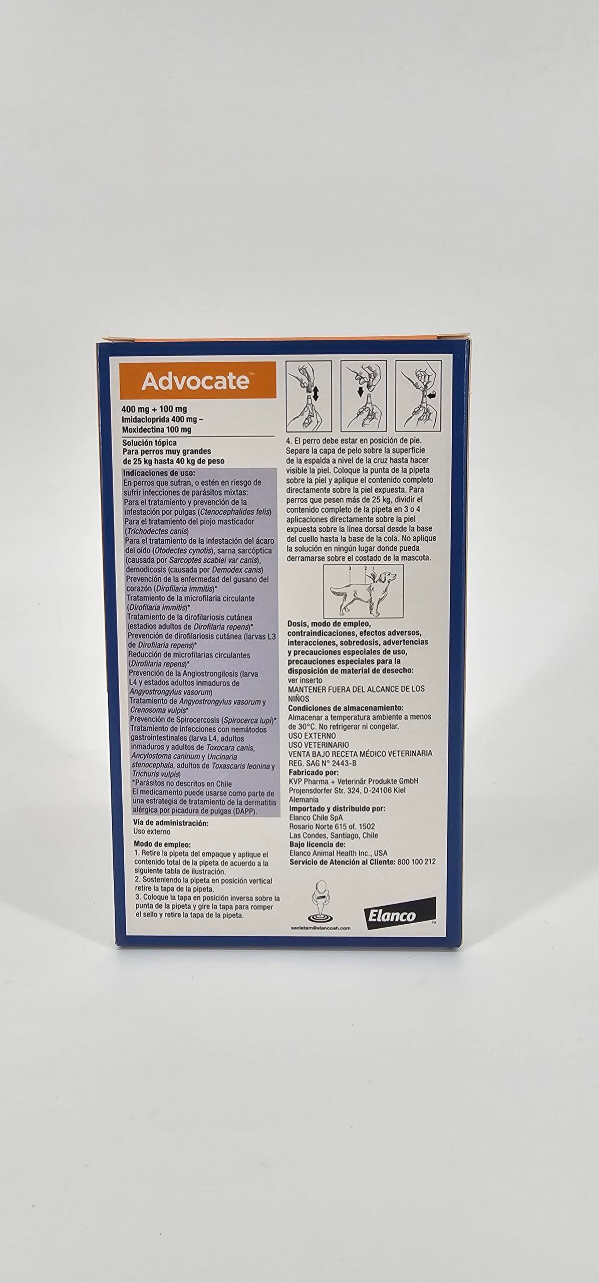 ADVOCATE PIPETA PERRO 25 - 40 KG - Imagen 2
