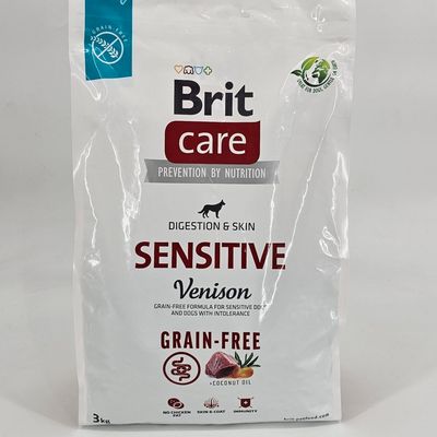 BRIT CARE PERRO SENSITIVE VENISON GRAIN-FREE 3 KG