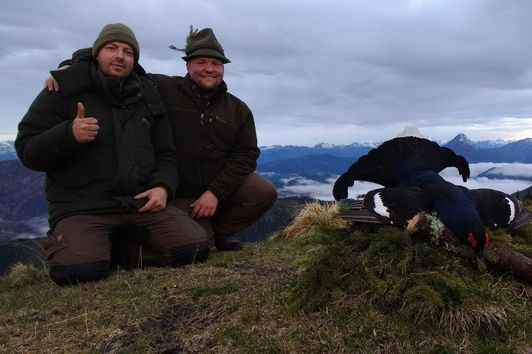 "Parforce"  von D. Weinberger / Birkhahn-Bergjagd Österreich - mountain black grouse hunting Austria