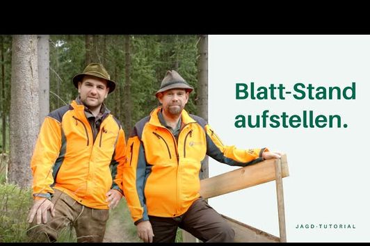 Erfolgreiche Blattjagd - Blatt-Stand aufstellen | Jagd-Tutorial der Bayerischen Staatsforsten