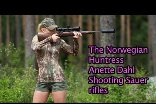 The Norwegian Huntress shooting Sauer rifles by Kristoffer Clausen