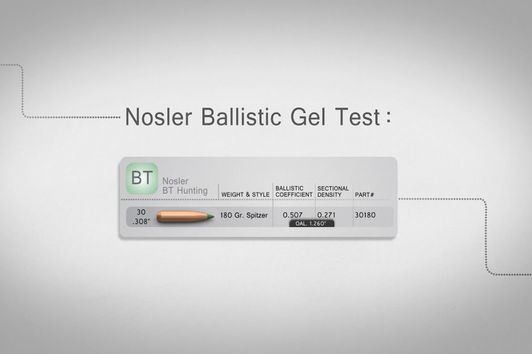 Nosler Ballistic Tip Lead Free Gel Test