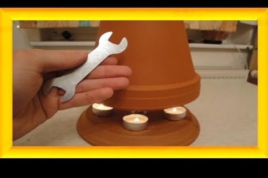 Teelichtofen Lampe selbst bauen, 50 °C + mit DIY Selbstversorger - Candle powered heater