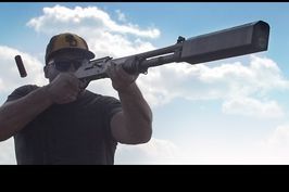 Shooting Clays in Slow Motion with the World's First* Shotgun Silencer