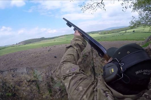 Crow shooting on cover crops with a ShotKam