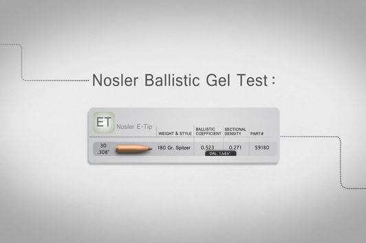 Nosler E-Tip Bullet Gel Test