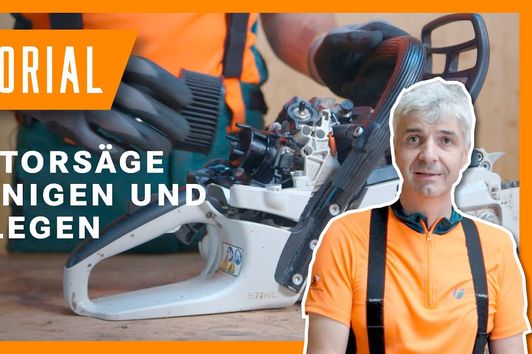 Motorsäge reinigen und pflegen