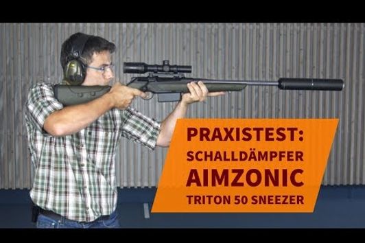 Schalldämpfer für Jagdgewehr im Test: Jagd-Schalldämpfer aimZonic Triton 50 Sneezer - unzerstörbar?