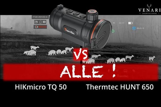 Thermtec HUNT 650 vs Infiray MAH 50, Hikmicro TQ 50 und Pulsar Krypton 2. Wer hat das beste Bild?